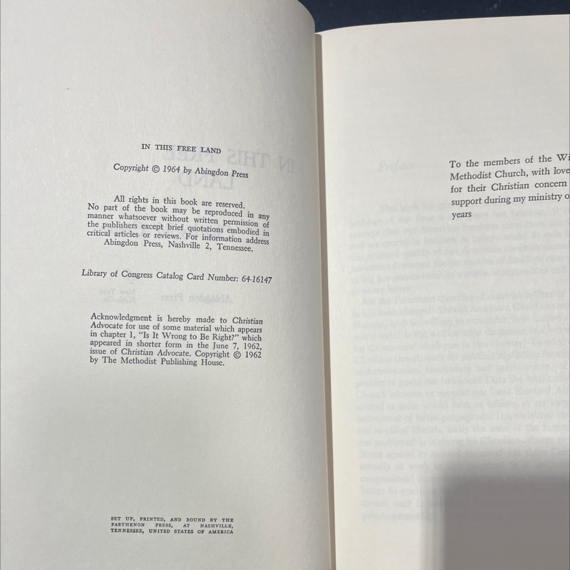 in this free land book, by Charles M. Crowe, 1964 Hardcover image 3
