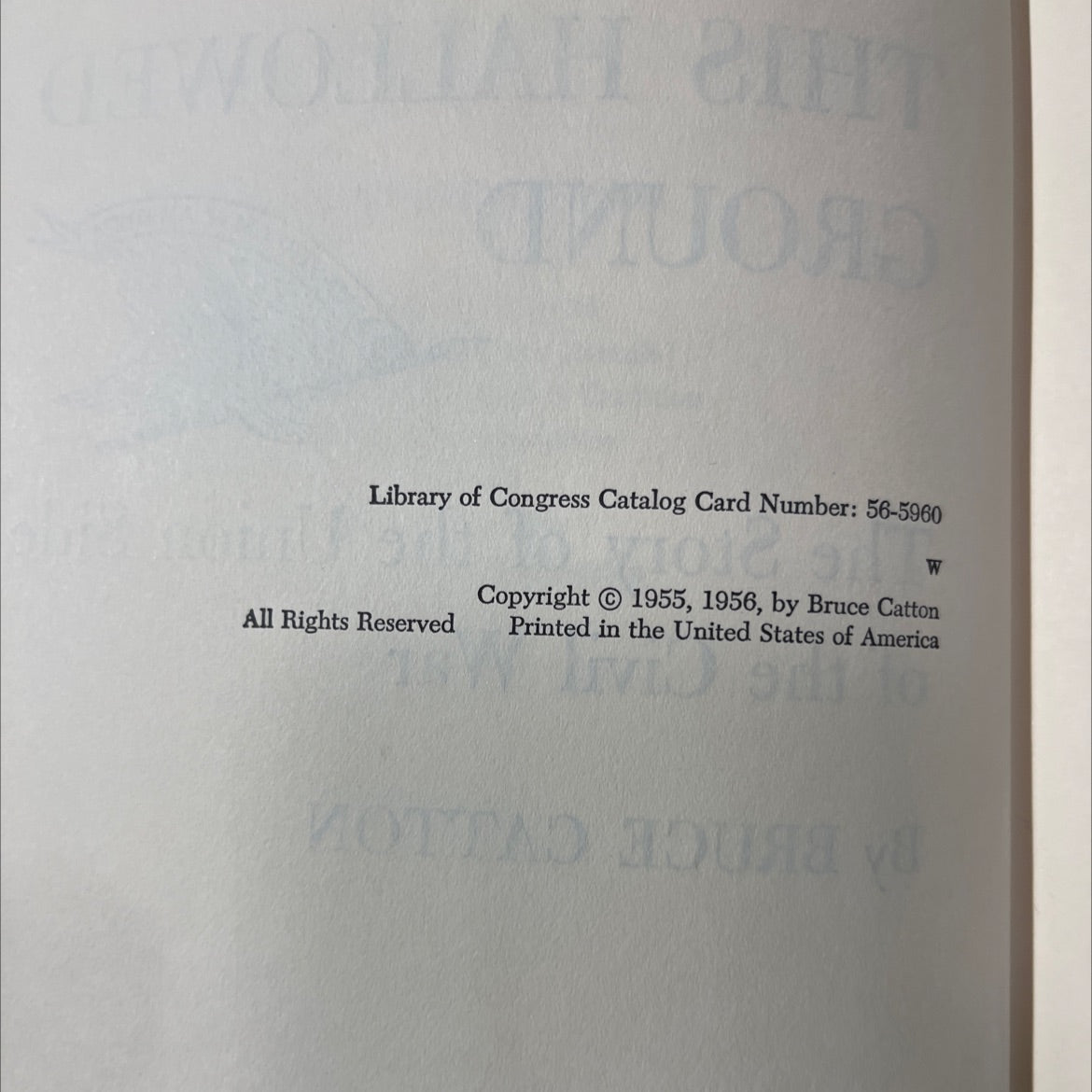 in this hallowed ground the story of the union side of the civil war book, by bruce catton, 1956 Hardcover image 3