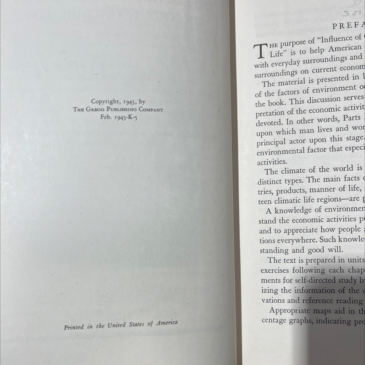 influence of geography on our economic life book, by douglas c. ridgley, sidney e. ekblaw, 1943 Hardcover image 3