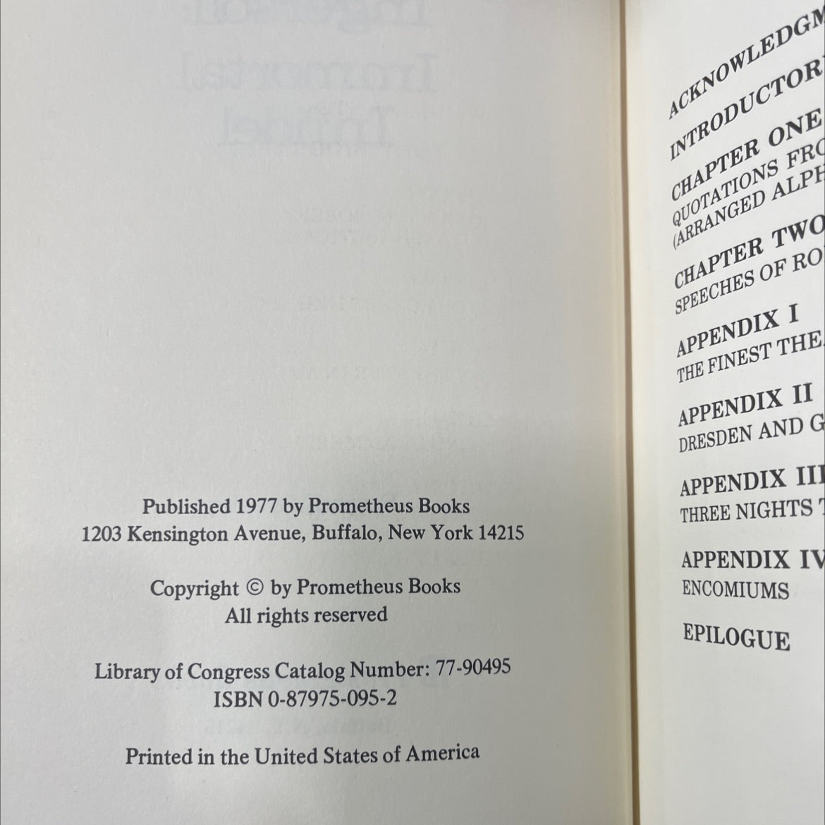 ingersoll: immortal infidel book, by roger e. greeley, 1977 Hardcover image 3
