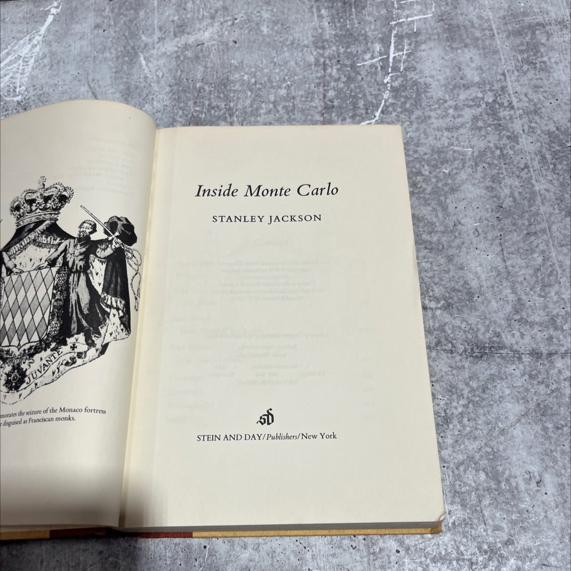 inside monte carlo book, by stanley jackson, 1975 Hardcover image 2
