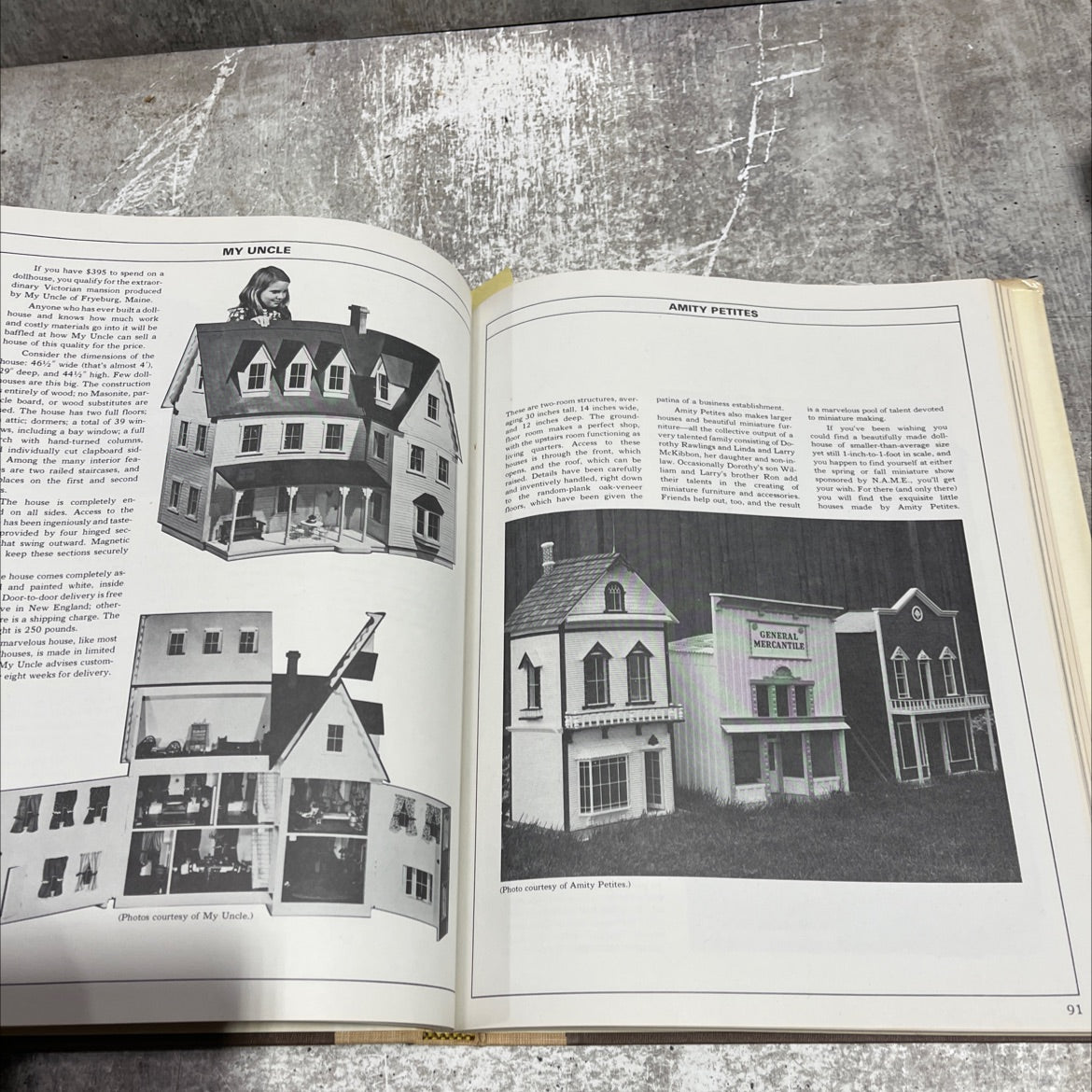 inside the world of miniatures & dollhouses book, by Bernard Rosner and Jay Beckerman, 1980 Hardcover image 4