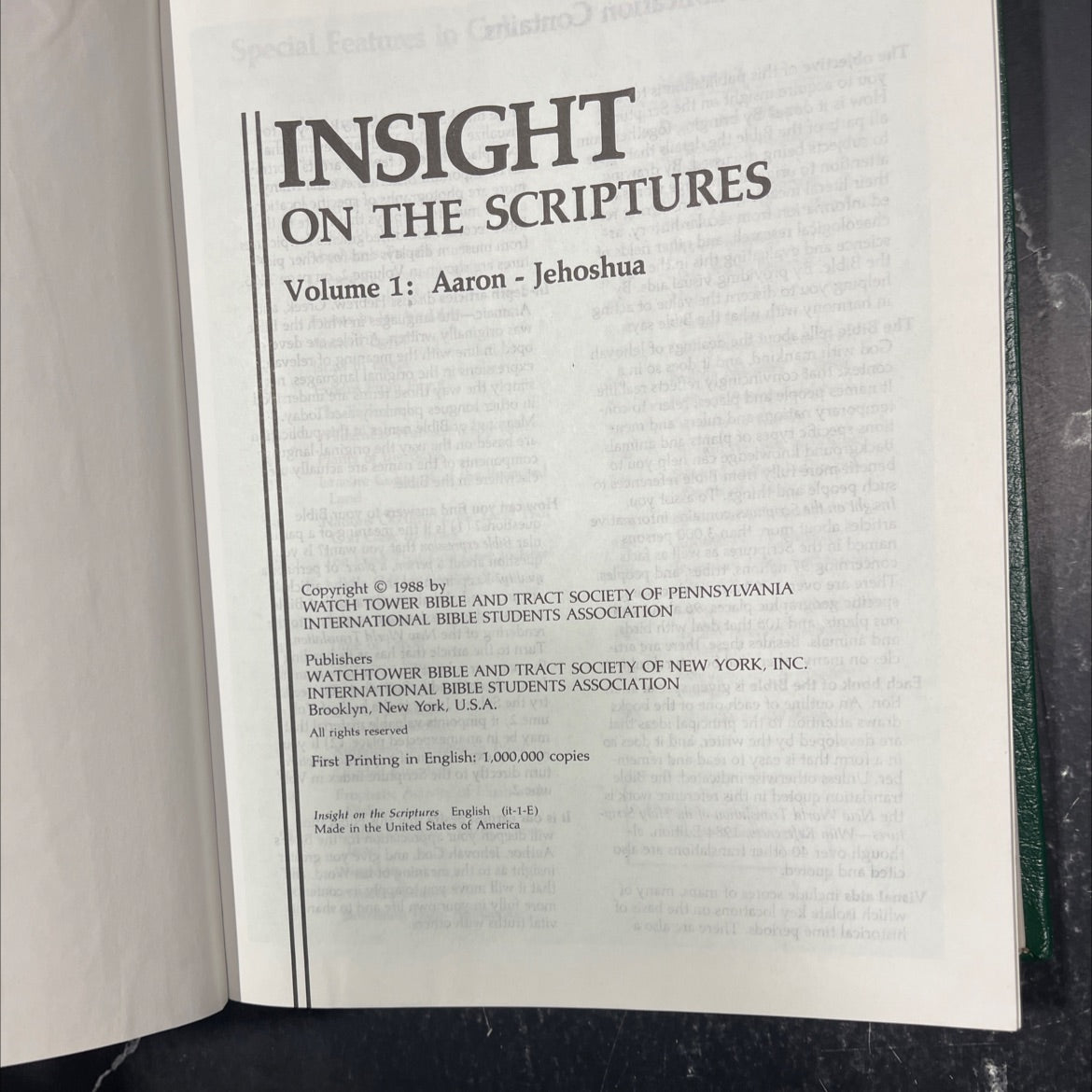 insight on the scriptures book, by unknown, 1988 Hardcover image 2