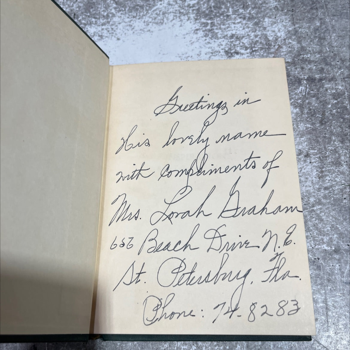 SIGNED inspirations radio talks and travel sketches book, by lorah harris graham, 1950 Hardcover, First Edition, Vintage image 4