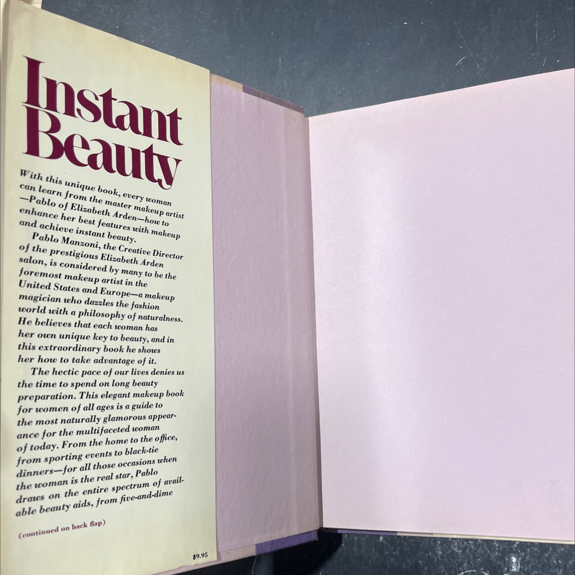 instant beauty the complete way to perfect makeup book, by pablo manzoni, 1978 Hardcover image 4