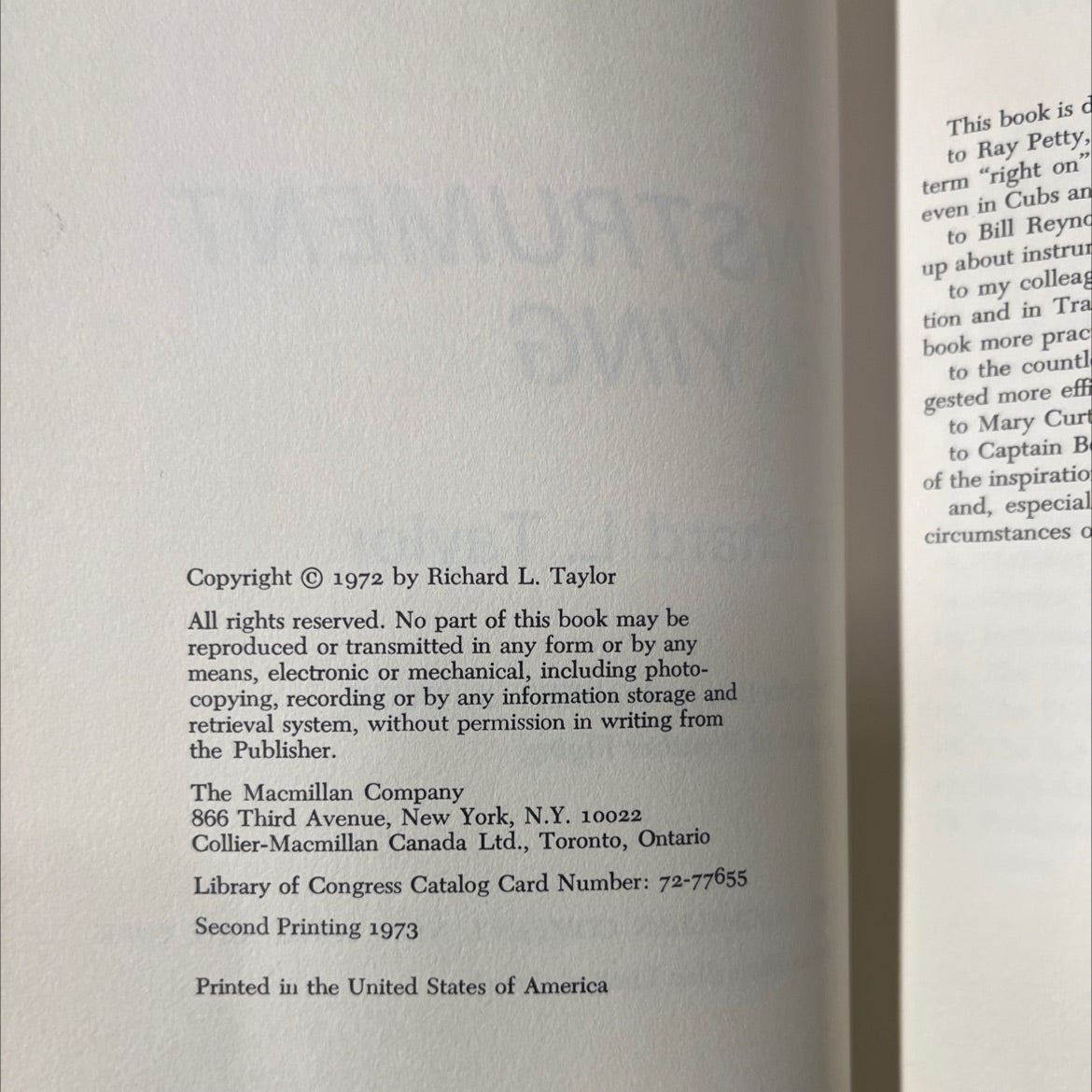 instrument flying book, by Richard L. Taylor, 1972 Hardcover image 3