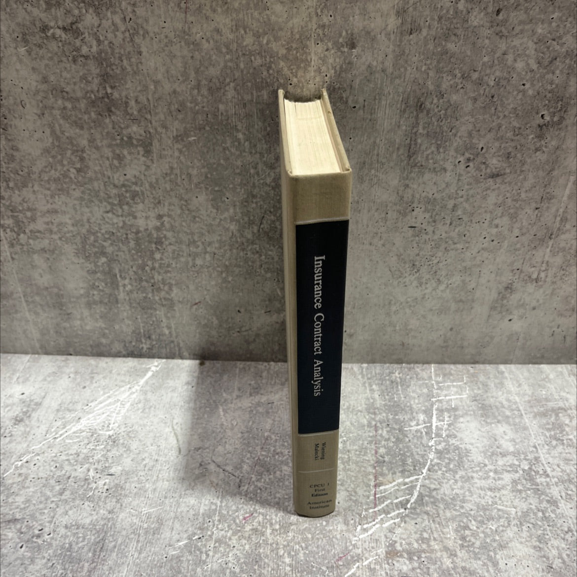 insurance contract analysis book, by eric a. wiening, donald s. malecki, 1992 Hardcover image 4