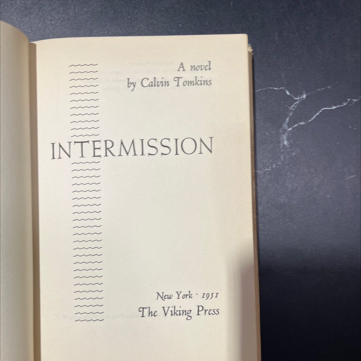 intermission book, by Calvin Tomkins, 1951 Hardcover image 2