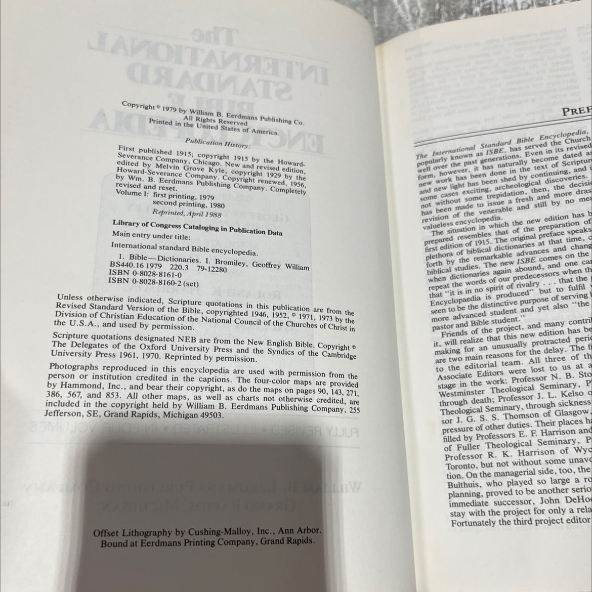 international standard bible encyclopedia volume one a-d book, by geoffrey w. bromiley, 1979 Hardcover image 3