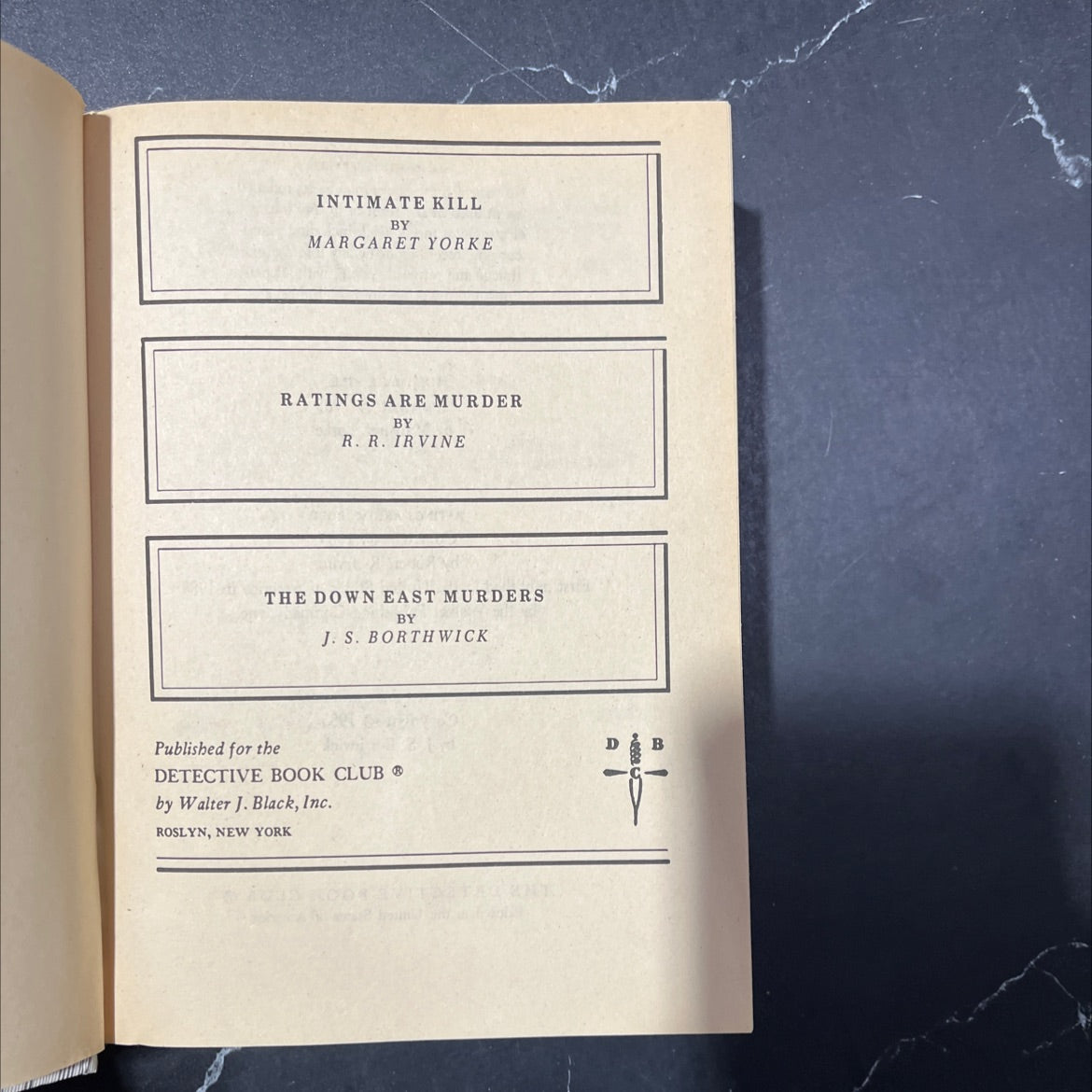 intimate kill book, by margaret yorke, 1985 Hardcover image 2