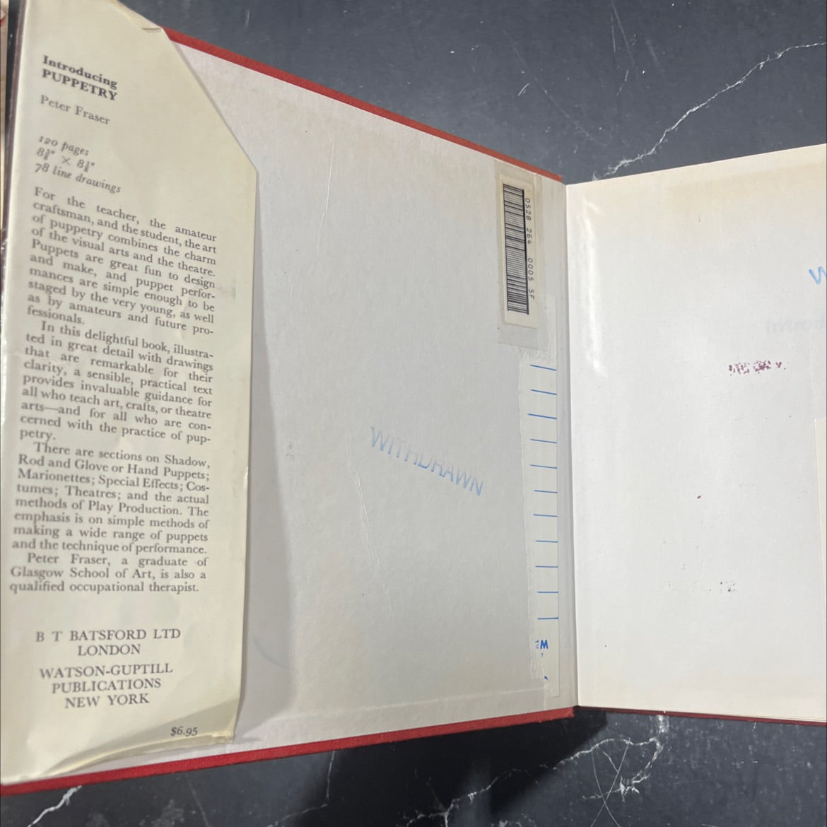 introducing puppetry book, by peter fraser, 1968 Hardcover image 4