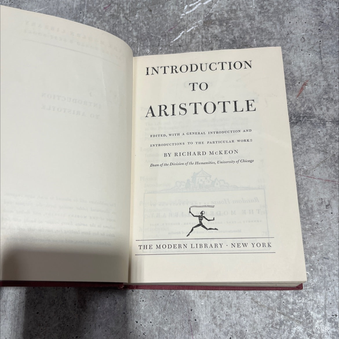 introduction to aristotle book, by richard mckeon, 1947 Hardcover image 2