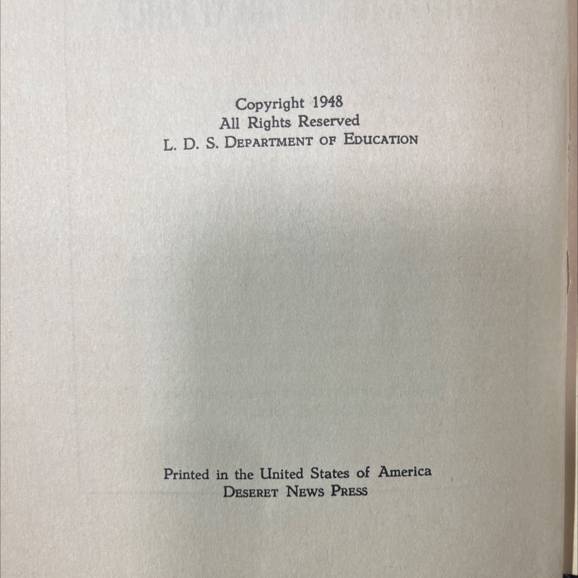 introduction to the doctrine and covenants - and - the pearl of great price book, by t. edgar lyon, 1948 Hardcover image 3