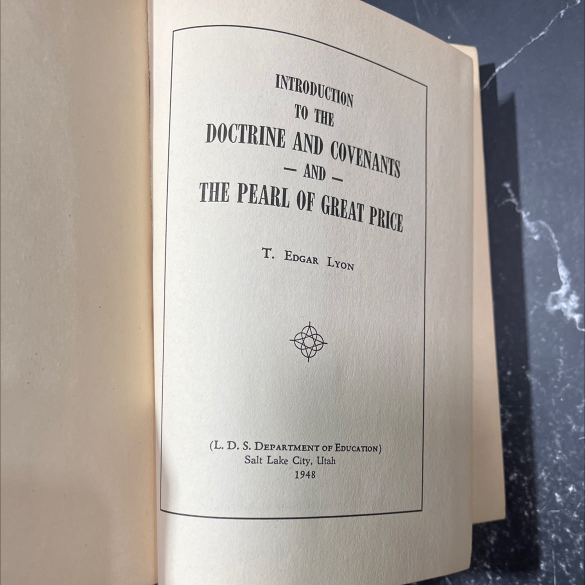 introduction to the doctrine and covenants - and - the pearl of great price book, by t. edgar lyon, 1948 Hardcover image 2