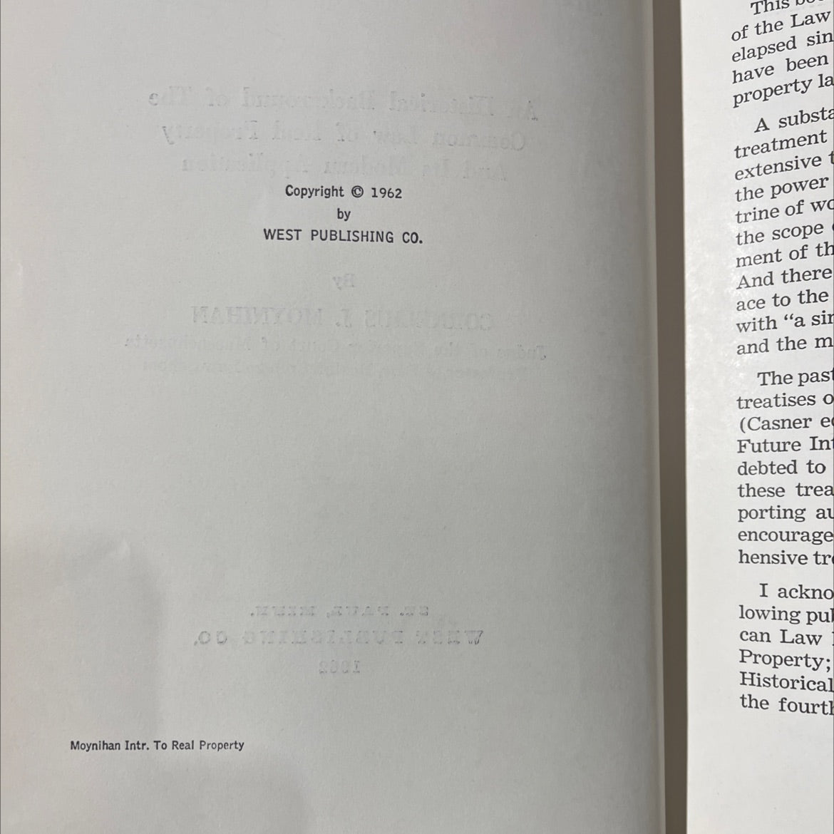 introduction to the law of real property an historical background of the common law of real property and its modern image 3
