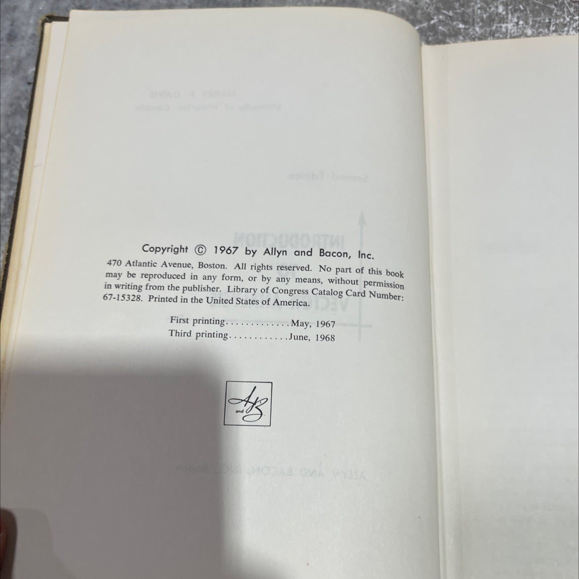 introduction to vector analysis book, by harry f. davis, 1968 Hardcover image 3