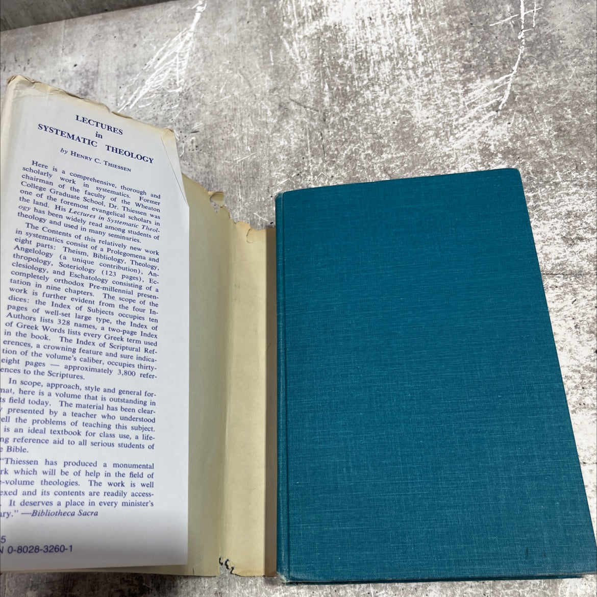 introductory lectures in systematic theology book, by henry clarence thiessen, 1976 Hardcover image 4