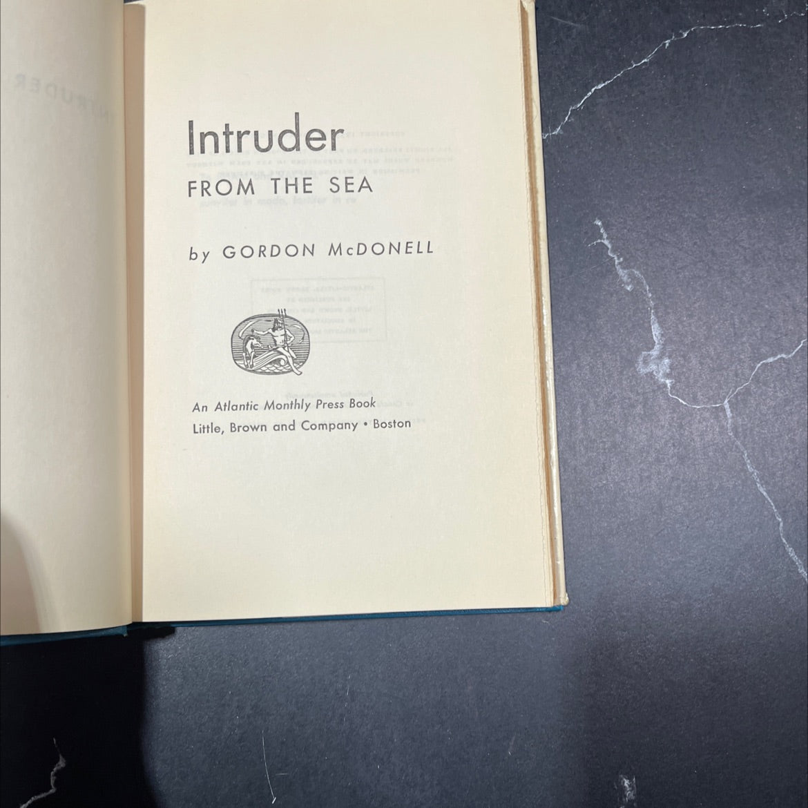 intruder from the sea book, by gordon mcdonell, 1953 Hardcover image 2