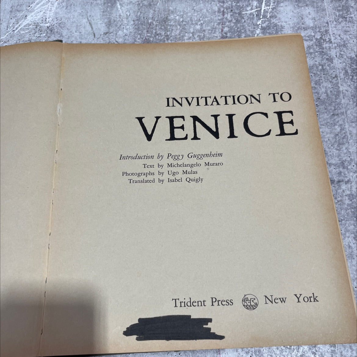 invitation to venice book, by michelangelo muraro, 1963 Hardcover image 2
