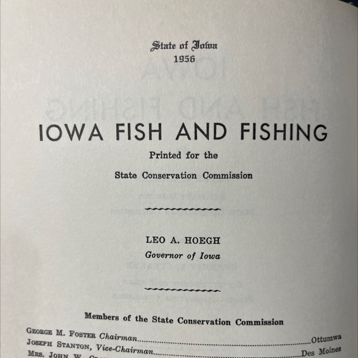 iowa fish and fishing book, by james r. harlan, everett b. speaker, 1956 Hardcover image 3