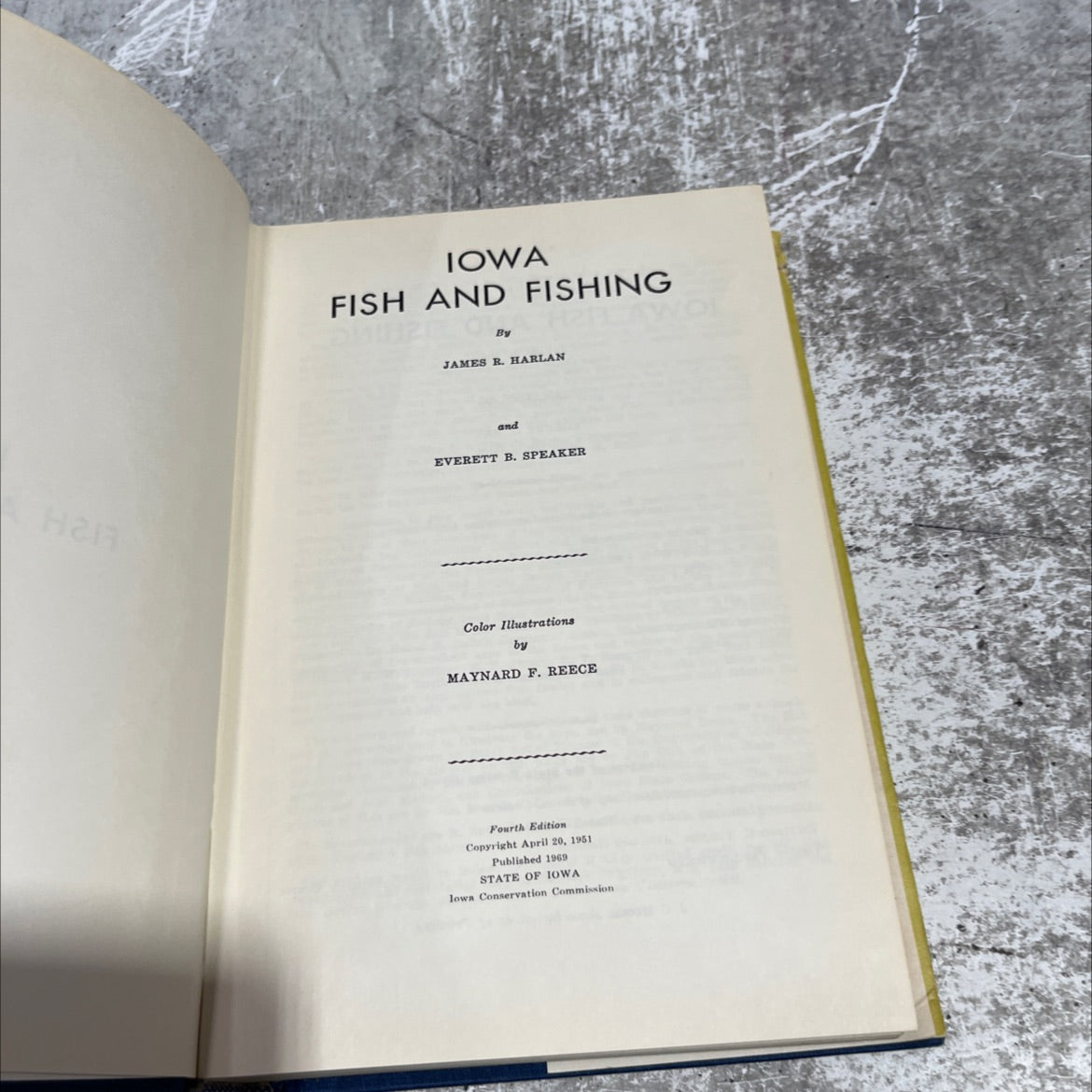 iowa fish and fishing book, by james r. harlan and everett b. speaker, 1969 Hardcover image 2