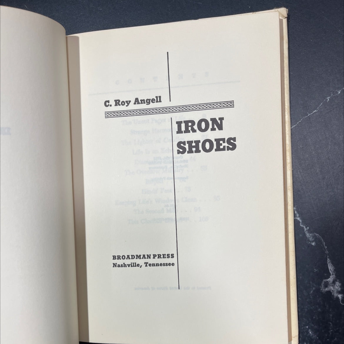 iron shoes book, by C. Roy Angell, 1953 Hardcover image 2