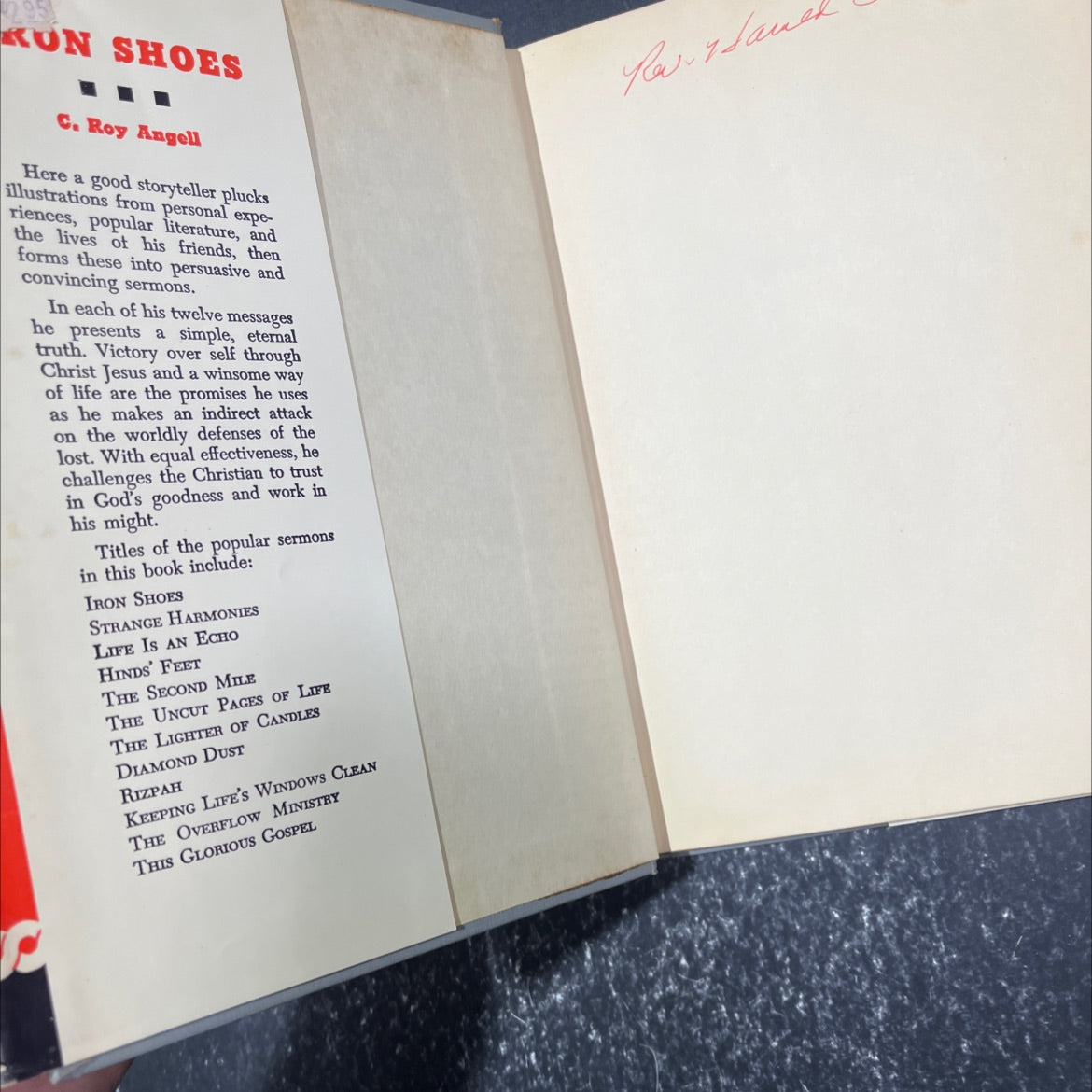 iron shoes book, by C. Roy Angell, 1953 Hardcover image 4