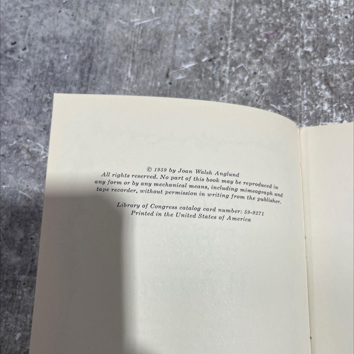 is someone who likes you book, by joan walsh anglund, 1959 Hardcover image 3