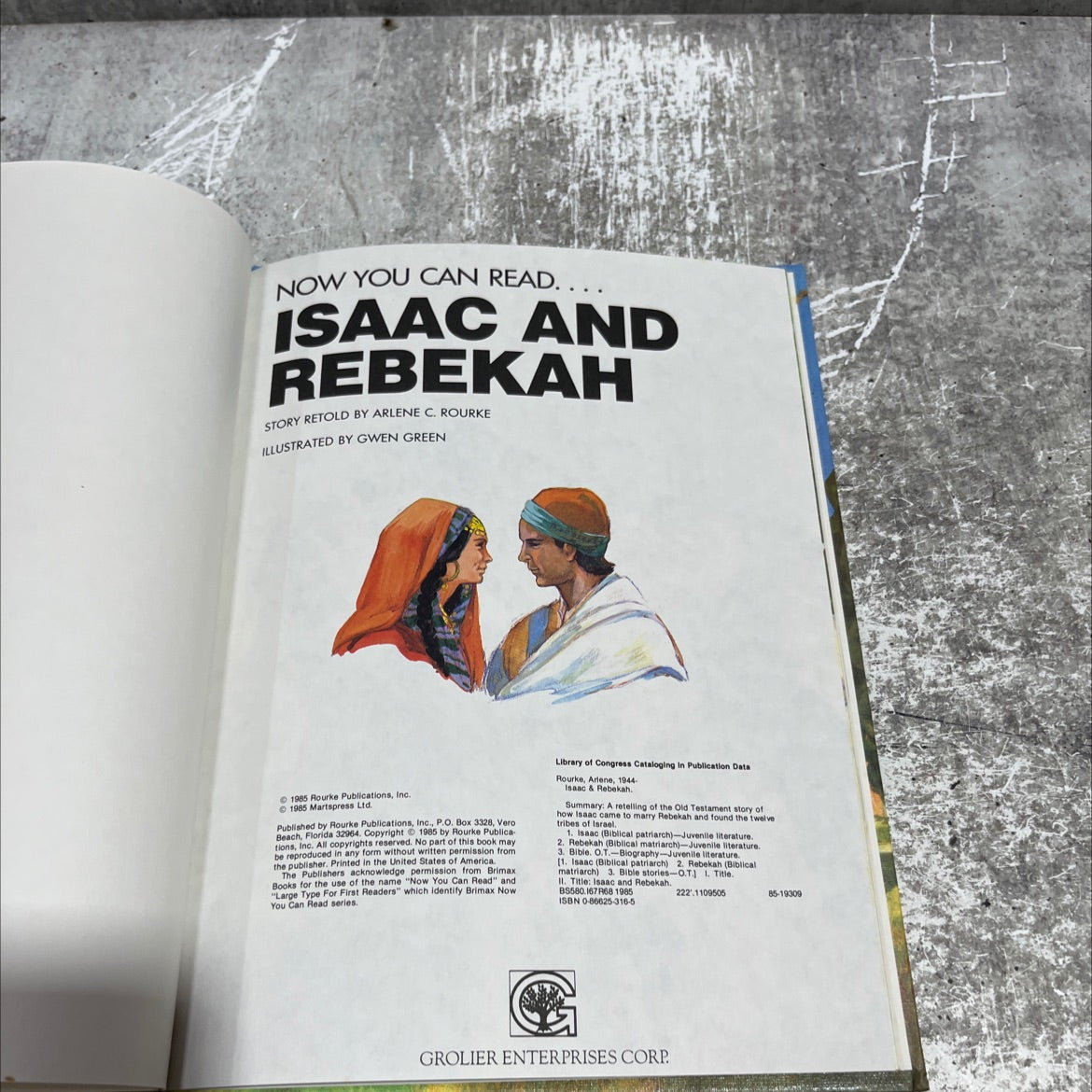 isaac and rebekah book, by arlene c. rourke, 1985 Hardcover image 3