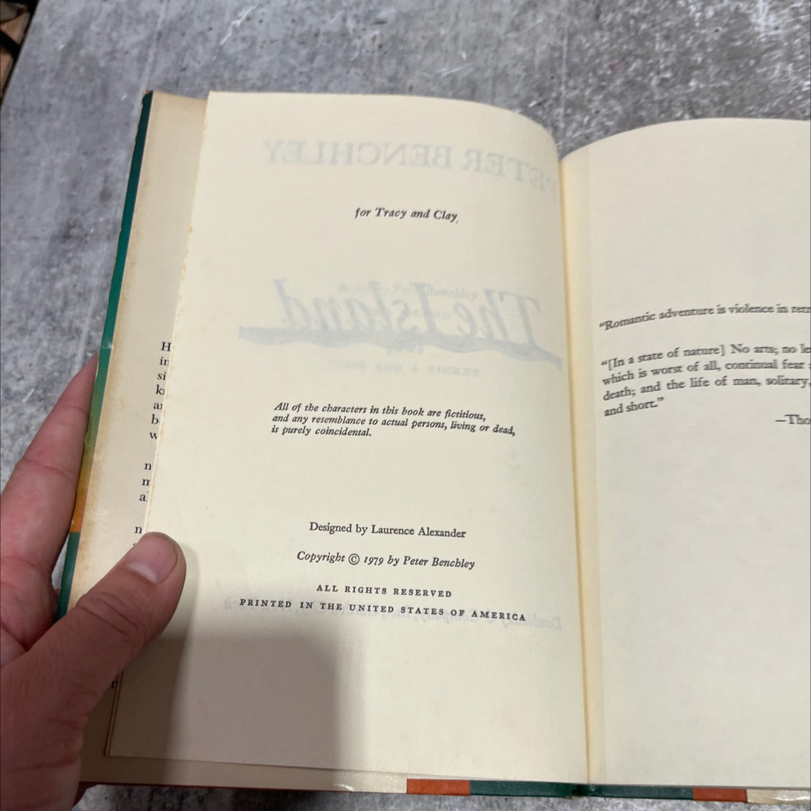 island deep book, by Peter Benchley, 1979 Hardcover image 3