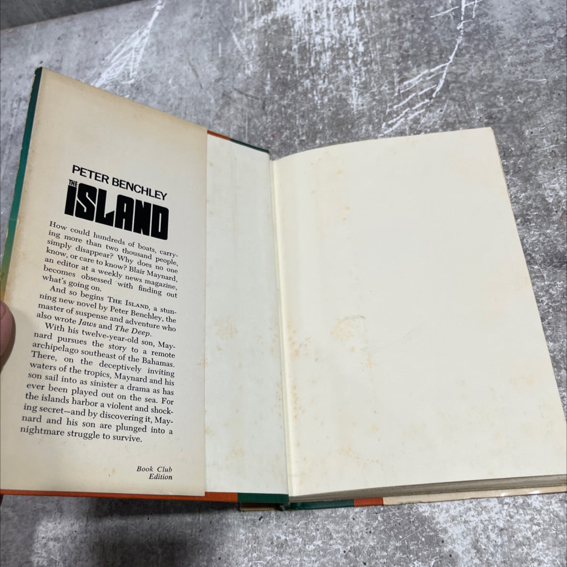 island deep book, by Peter Benchley, 1979 Hardcover image 4
