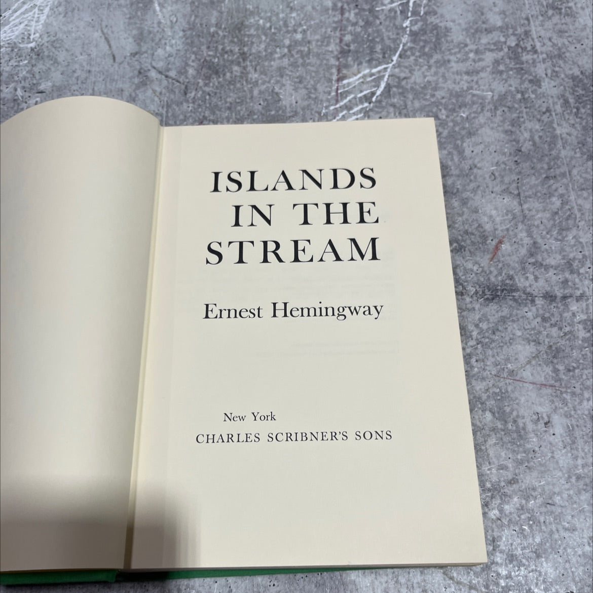 islands in the stream book, by ernest hemingway, 1970 Hardcover image 2