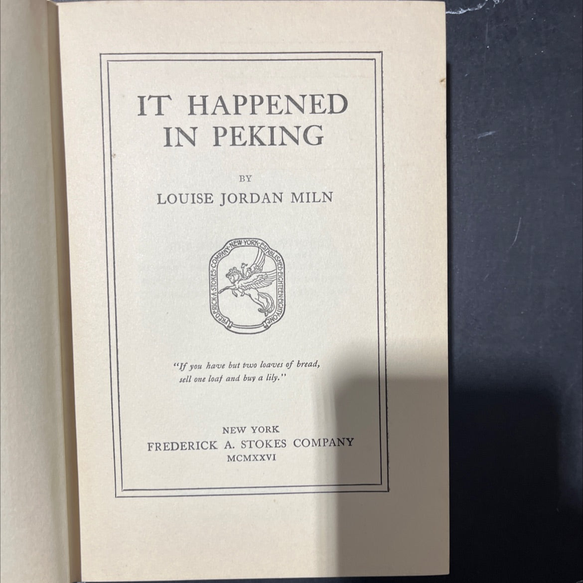 it happened in peking book, by louise jordan miln, 1926 Hardcover image 2