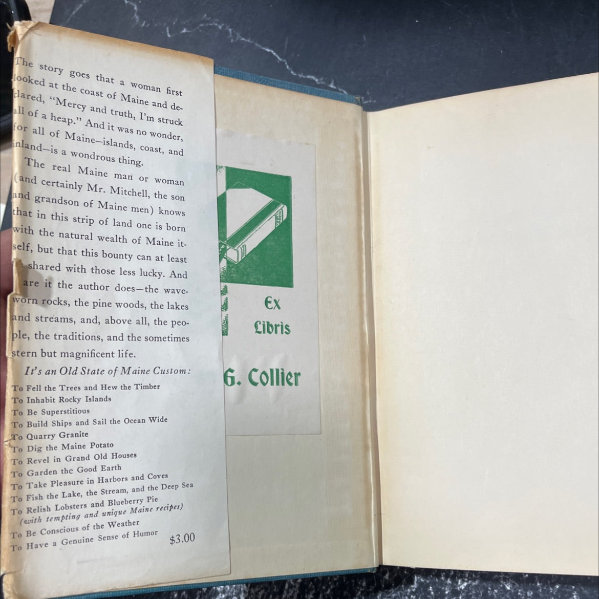 it's an old state of maine custom book, by edwin valentine mitchell, 1949 Hardcover image 4