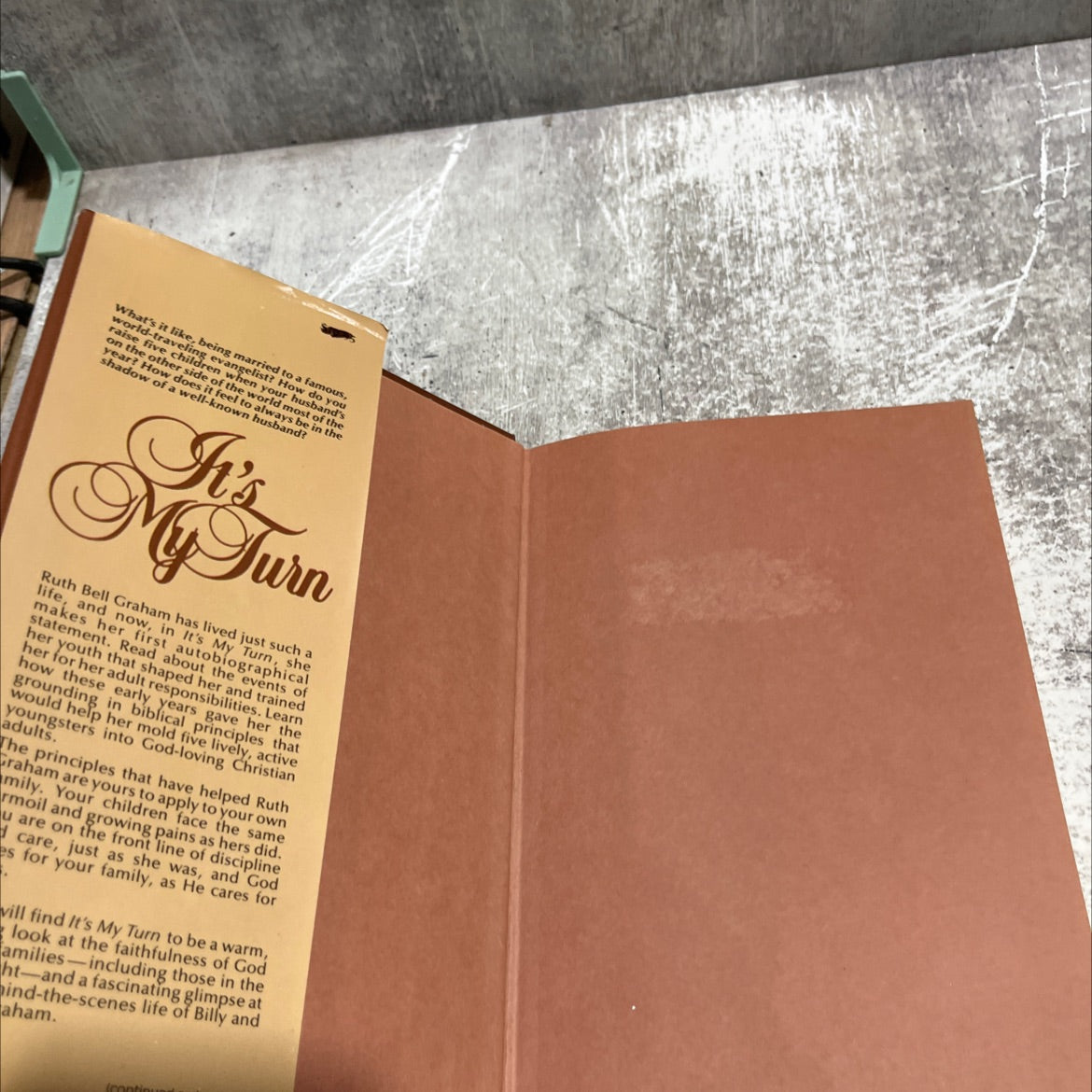 it's my turn book, by ruth bell graham, 1982 Hardcover image 4