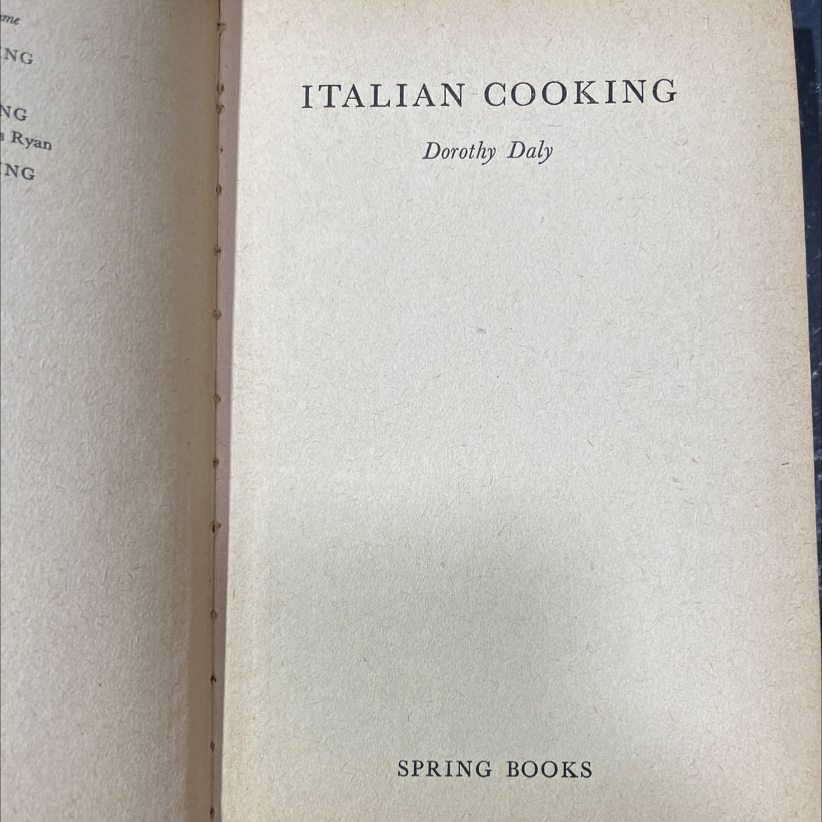 italian cooking book, by Dorothy Daly, 1970 Hardcover image 2