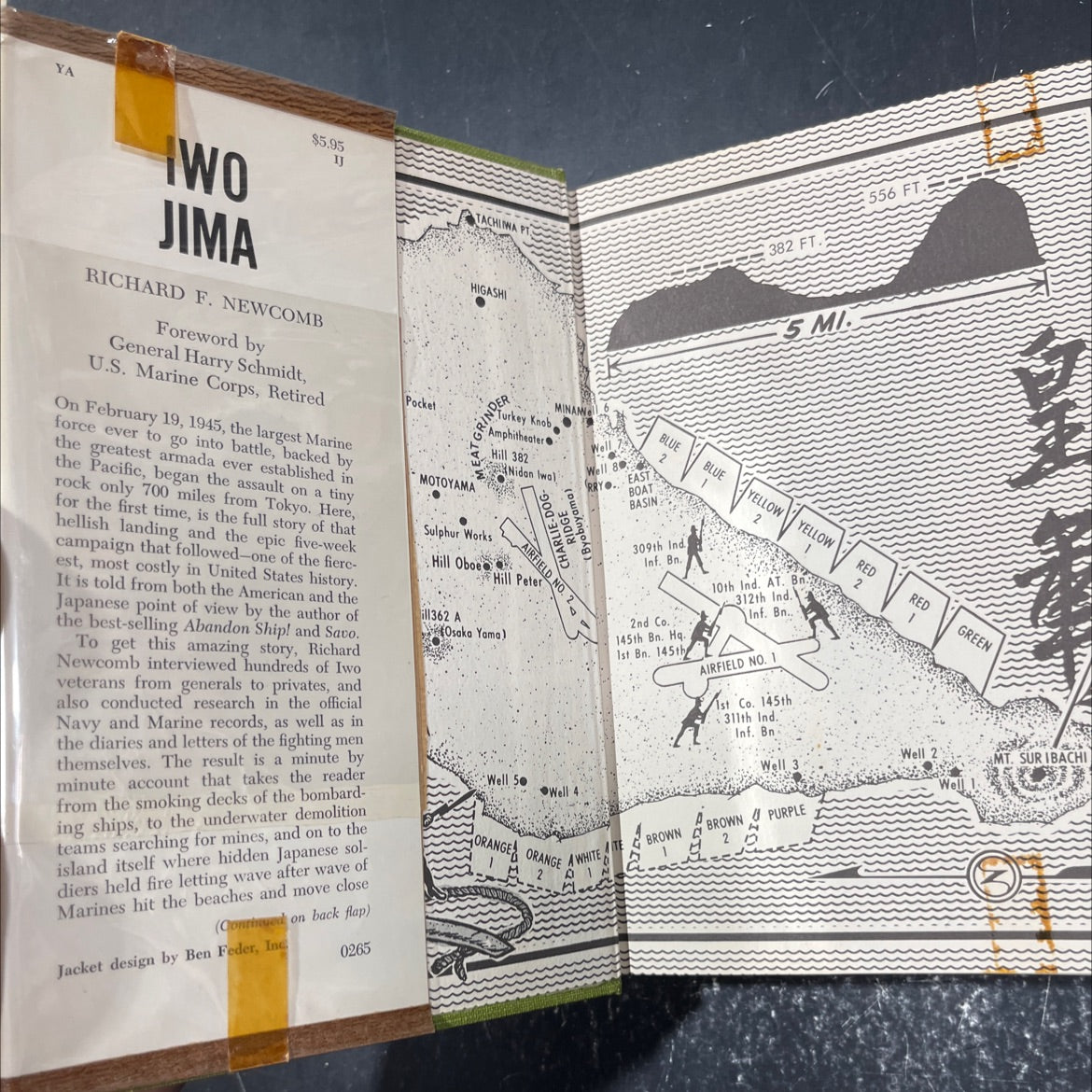 iwo jima book, by richard f. newcomb, 1965 Hardcover image 4