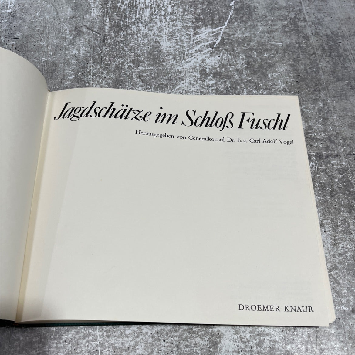 jagdschätze im schloß fuschl book, by dr. h. c. carl adolf vogel, jános v. kalmár, otto sartorius, nora watteck, 1974 image 2