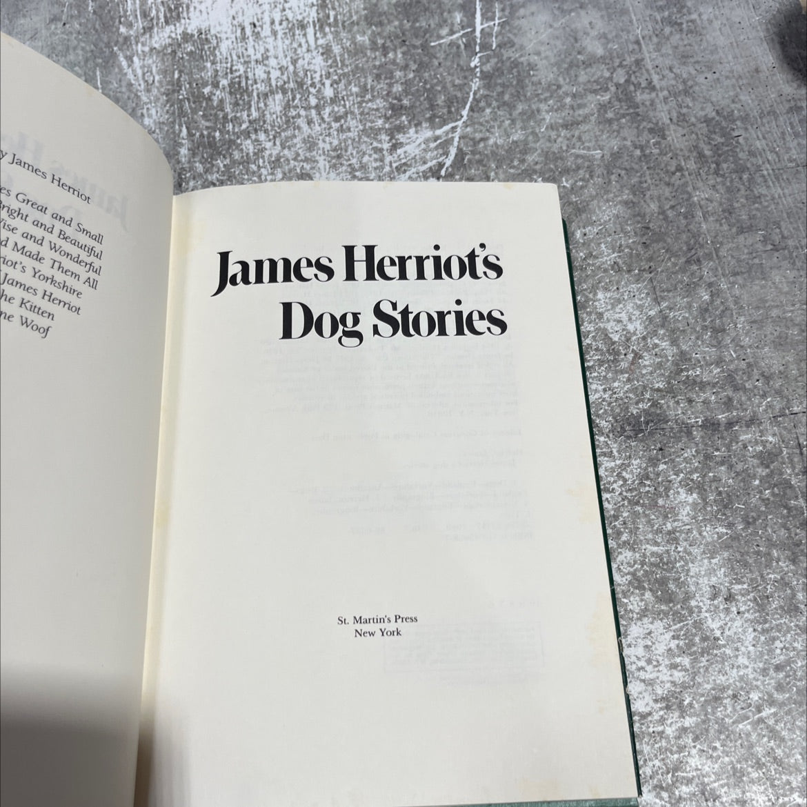 james herriot's dog stories book, by james herriot, 1986 Hardcover image 2