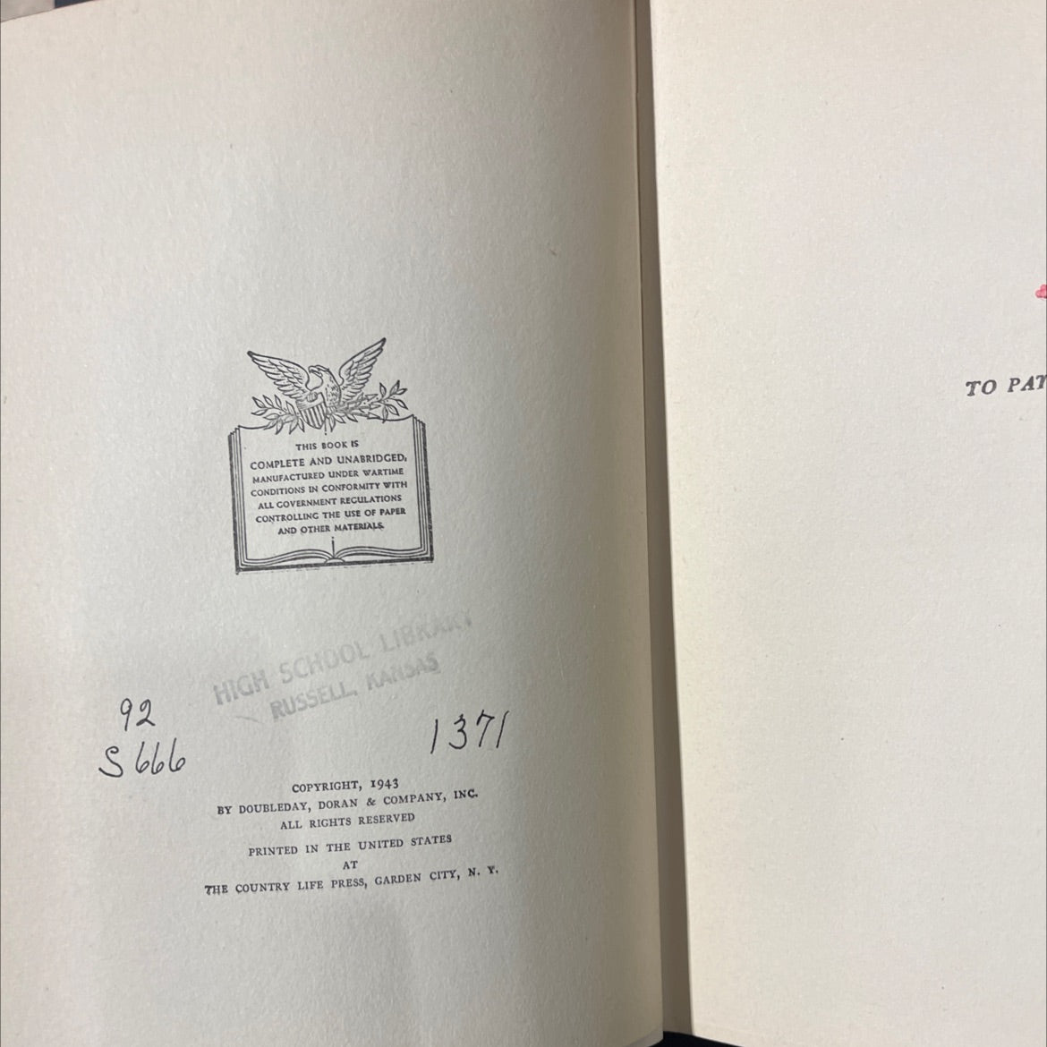 jan smuts a biography book, by c.t.f.s. crafford, 1943 Hardcover image 3
