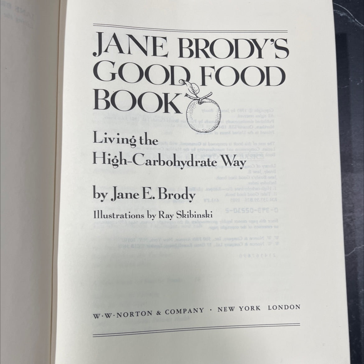 jane brody's good food book book, by jane e. brody, 2001 Hardcover image 2