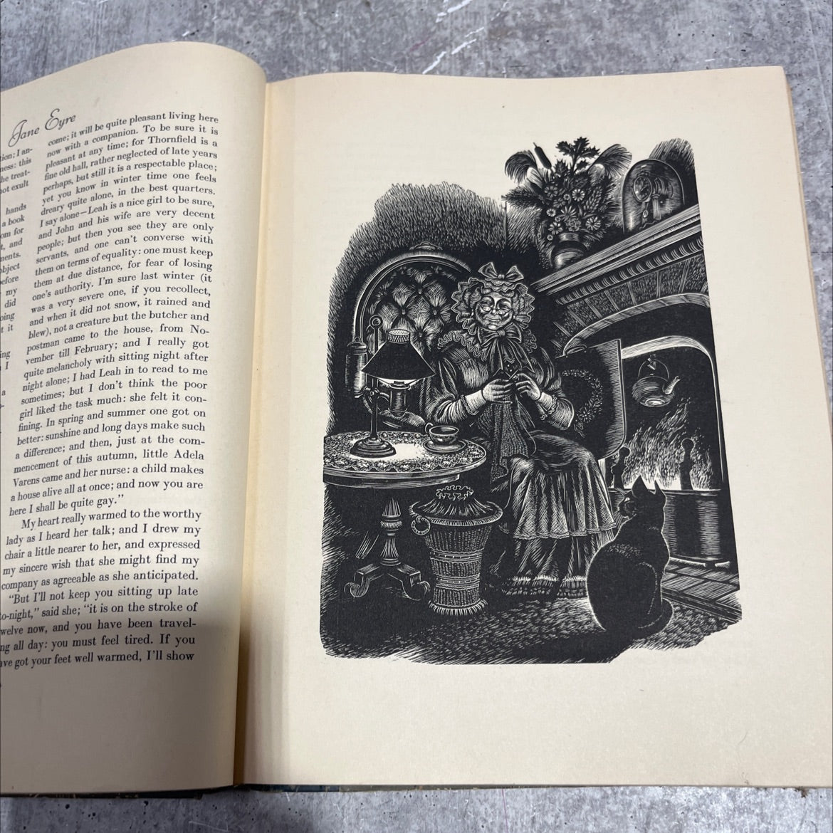 jane eyre book, by charlotte brontë, 1943 Hardcover image 4