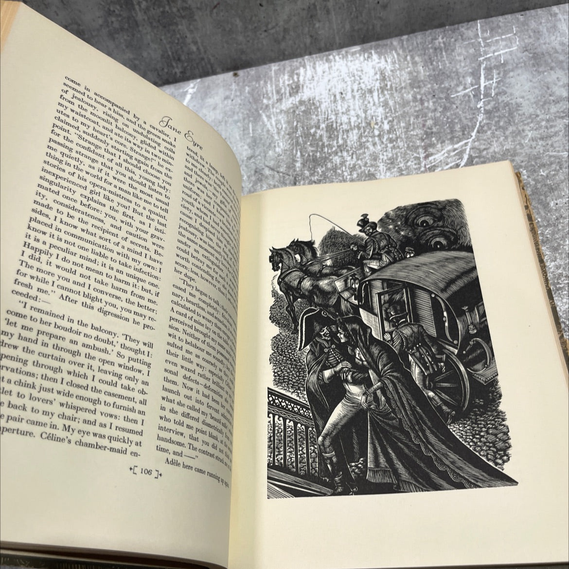 jane eyre book, by charlotte bronte, 1943 Hardcover image 4