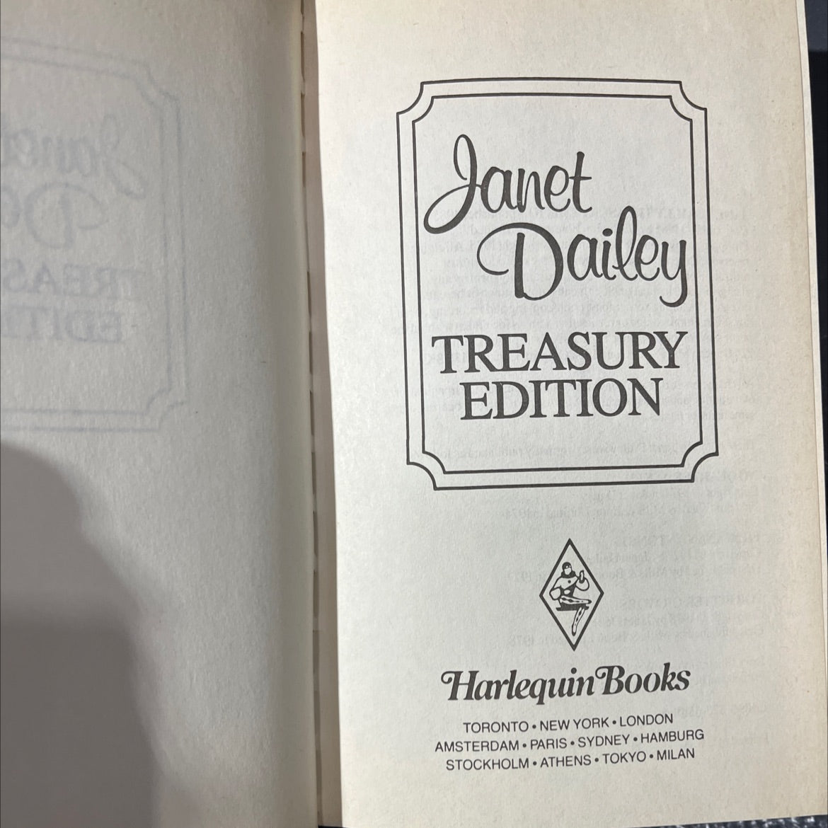 janet dailey treasury edition book, by Janet Dailey, 1985 Hardcover image 2