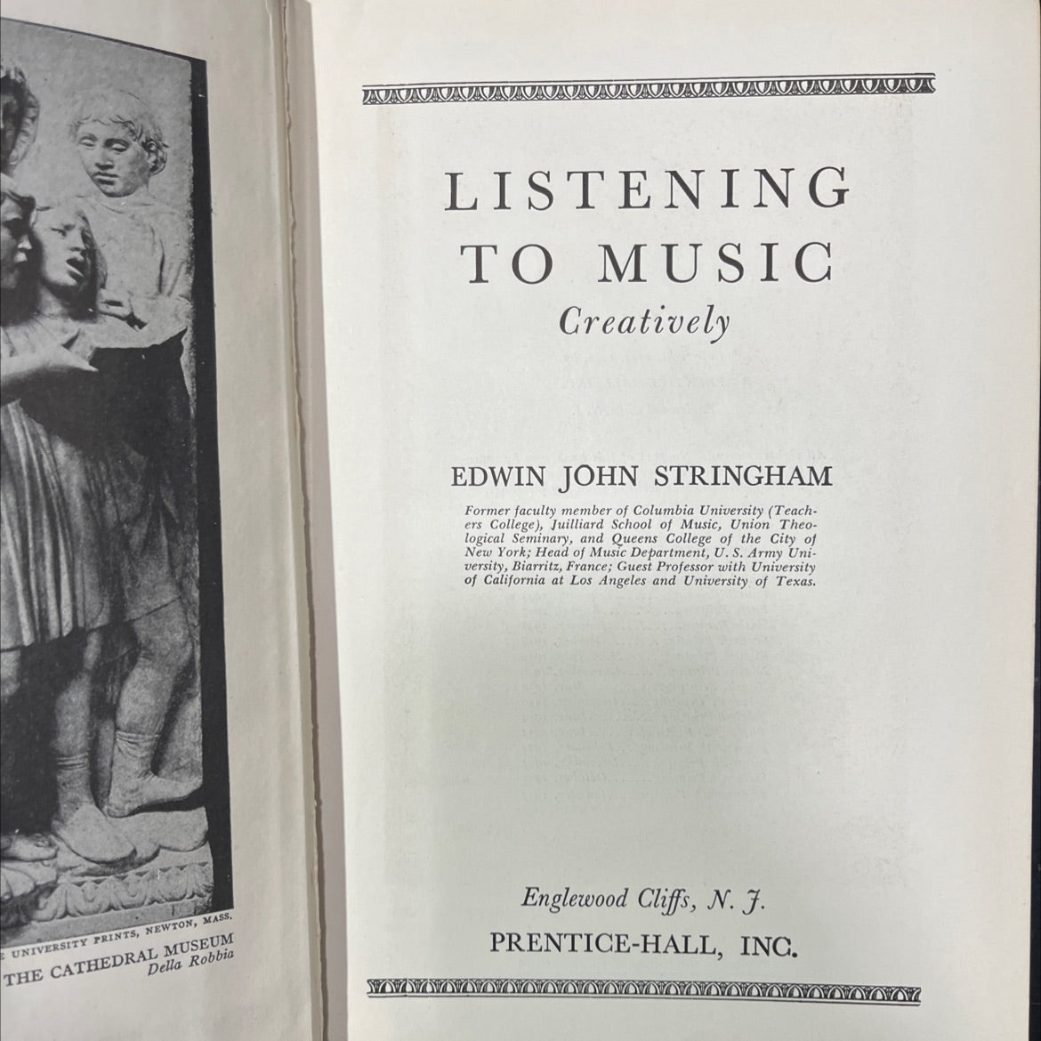 javajava listening to music creatively book, by edwin john stringham, 1957 Hardcover image 2