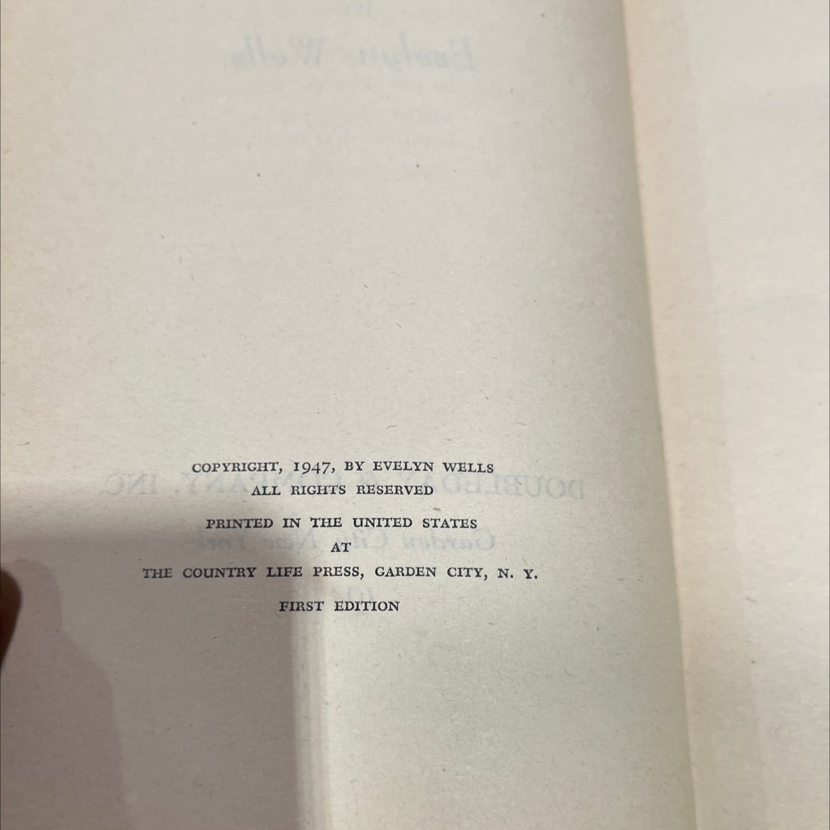 jed blaine's woman book, by evelyn wells, 1947 Hardcover image 3