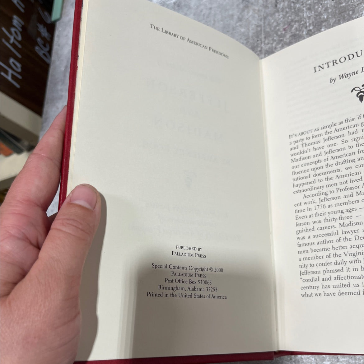 jefferson and madison book, by adriennekoch, 2000 Leather image 3
