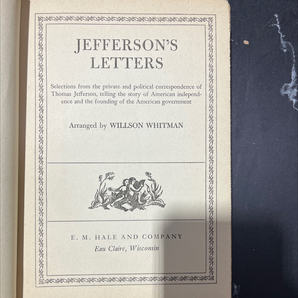 jefferson's letters book, by unknown, 1970 Hardcover image 2