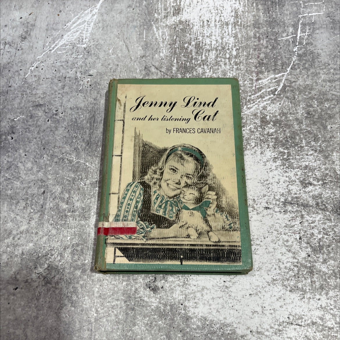 jenny lind and her listening cat book, by frances cavanah, 1961 Hardcover image 1