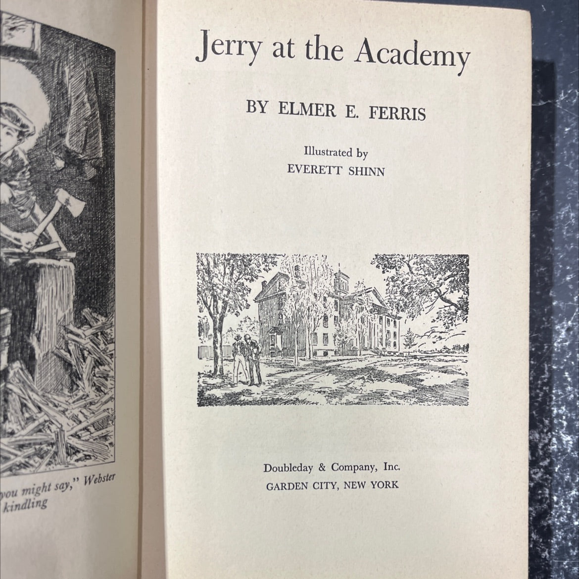 jerry at the academy book, by elmer e. ferris, 1940 Hardcover image 2